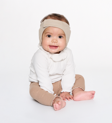 Small Headband – Beige (0–6 Months)