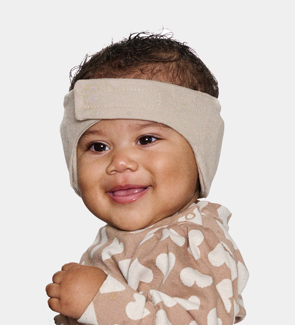 Medium Headband – Beige (6–12 Months)